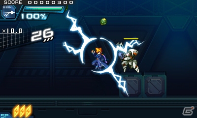 「蒼き雷霆 ガンヴォルト 爪」が3DSで今夏発売！DL専売で人気を博す本格横スクロール2Dアクションの続編が登場の画像20
