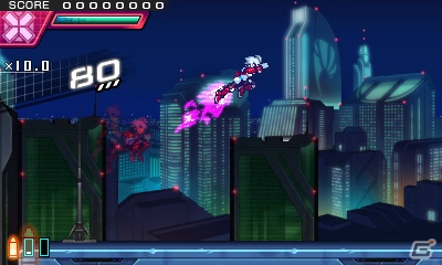 「蒼き雷霆 ガンヴォルト 爪」が3DSで今夏発売！DL専売で人気を博す本格横スクロール2Dアクションの続編が登場の画像30