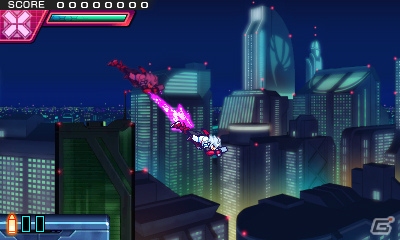 「蒼き雷霆 ガンヴォルト 爪」が3DSで今夏発売！DL専売で人気を博す本格横スクロール2Dアクションの続編が登場の画像31