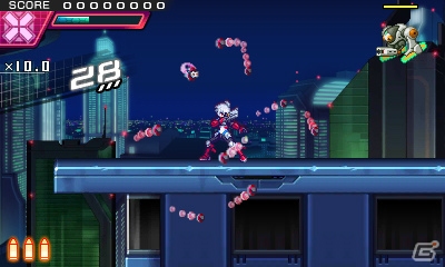 「蒼き雷霆 ガンヴォルト 爪」が3DSで今夏発売！DL専売で人気を博す本格横スクロール2Dアクションの続編が登場の画像35