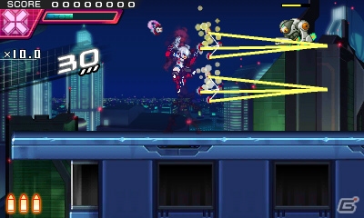 「蒼き雷霆 ガンヴォルト 爪」が3DSで今夏発売！DL専売で人気を博す本格横スクロール2Dアクションの続編が登場の画像38