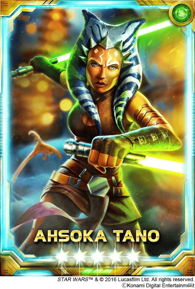 iOS/Android「スター・ウォーズ フォース コレクション」投票イベントで第1位を獲得したアソーカとアサージの5★オリジナルイラストカードが登場！の画像1
