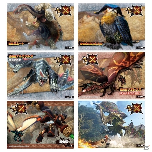 モンスターたちが全47種類のカードに！「モンスターハンタークロス クリアカードコレクションガム」が発売の画像2