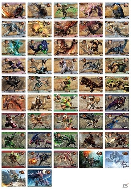 モンスターたちが全47種類のカードに！「モンスターハンタークロス クリアカードコレクションガム」が発売の画像3