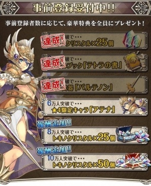 iOS/Android「ワールドクロスサーガ -時と少女と鏡の扉-」事前登録者数が5万人を突破！限定武器「パルテノン（★4）」がプレゼント決定の画像2