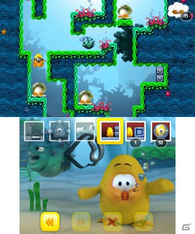 3DS向け2Dスクロールパズルアクション「TOKI TORI 3D」が3月23日に配信！の画像4