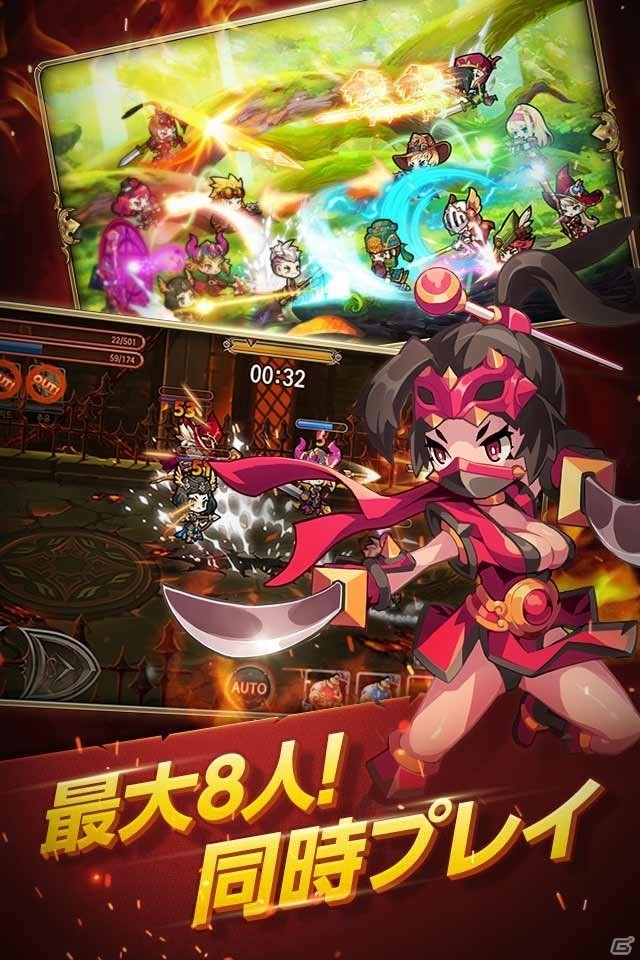 アーサー、ジャンヌダルク、関羽などが2Dデフォルメキャラで暴れ回る！iOS/Android「ボコスカ英雄伝」が4月中旬に配信の画像3