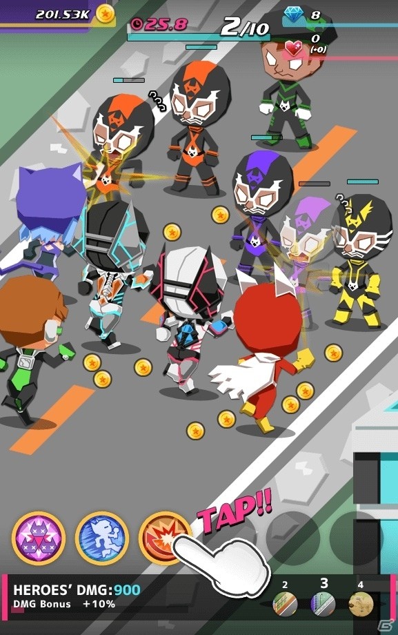 アメコミ風タップ系SLG「Dash Heroes -ダッシュヒーローズ-」がiOS/Android向けに配信開始の画像11