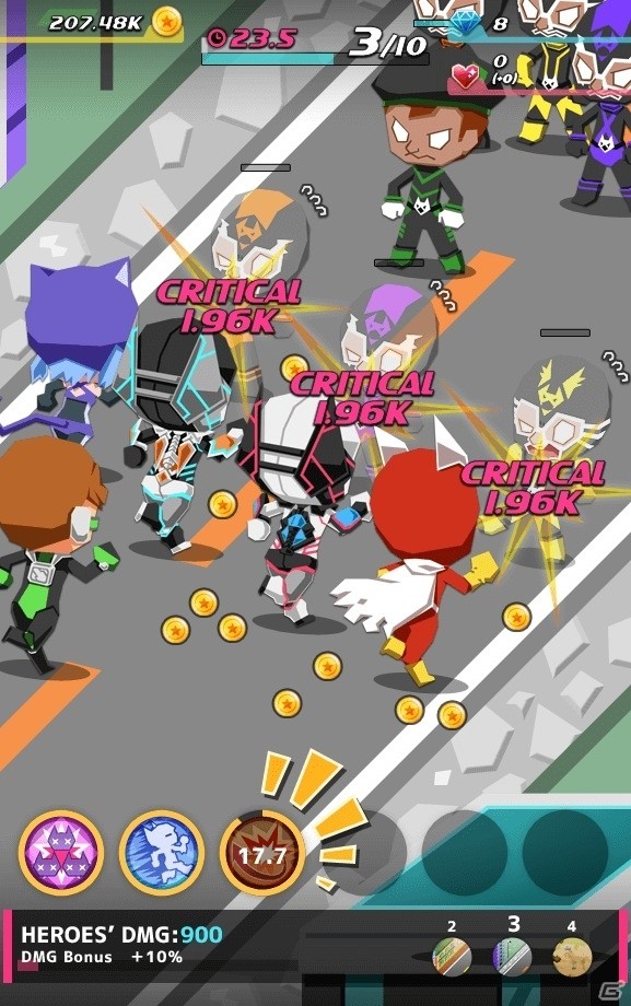 アメコミ風タップ系SLG「Dash Heroes -ダッシュヒーローズ-」がiOS/Android向けに配信開始の画像12