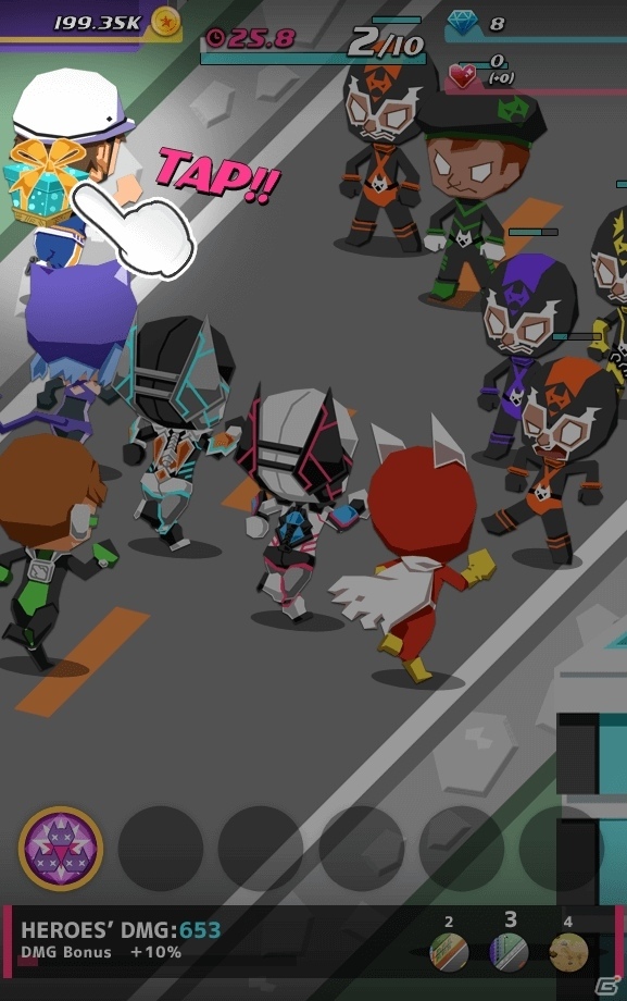 アメコミ風タップ系SLG「Dash Heroes -ダッシュヒーローズ-」がiOS/Android向けに配信開始の画像5