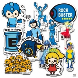 3月発売のロックマングッズを紹介！B-SIDE LABEL コラボステッカー第2弾や1UPクッションがラインナップの画像1