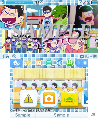 クラブ通いの6つ子とイヤミがニンテンドー3DS用テーマに登場！「おそ松さん」の新デザイン3種が配信開始の画像3