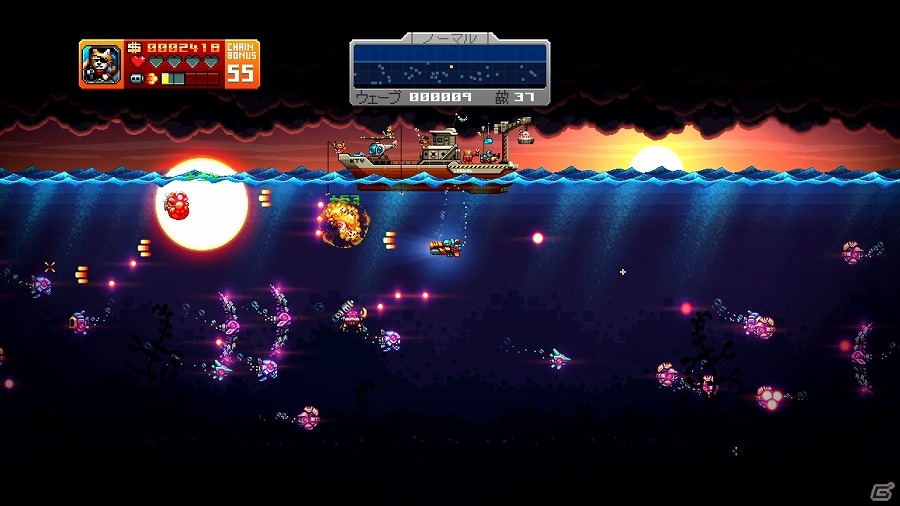 アーケードゲーム黄金期のSTGをイメージした「アクアキティ DX」がPS4/PS Vita向けに配信開始！の画像3