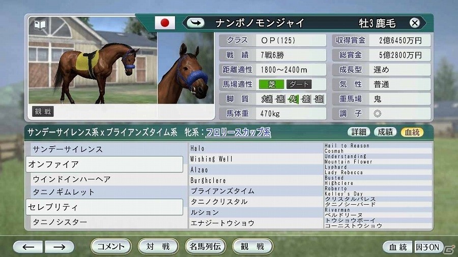 「Winning Post 8」ユーザー考案の夢の配合が続々登場！公募により決定したスーパーホースを公開の画像19