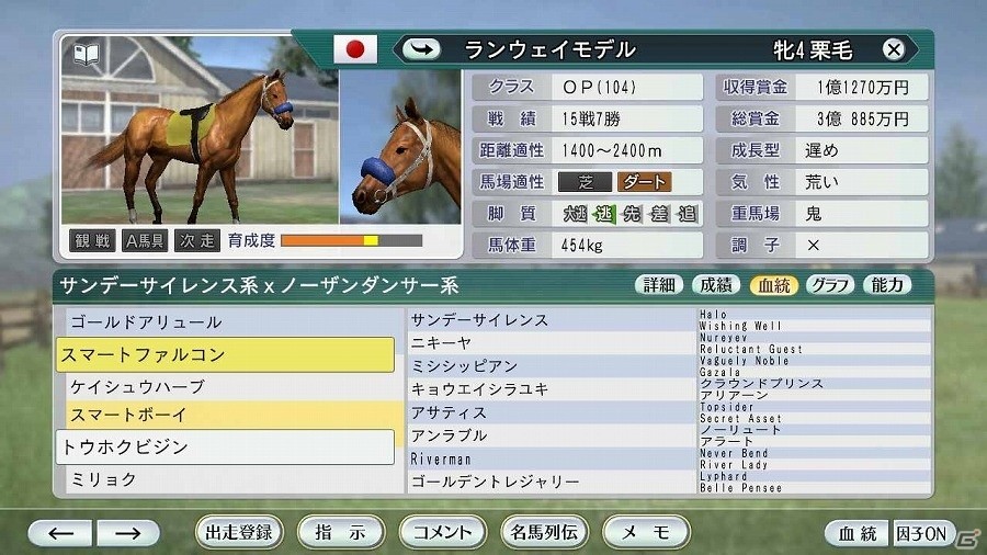 「Winning Post 8」ユーザー考案の夢の配合が続々登場！公募により決定したスーパーホースを公開の画像25