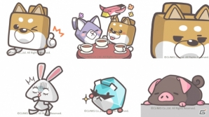 iOS/Android「ポップイRPG」のスタンプが「スタンプカメラ」で配信！カクカクもふもふなキャラクターたちと写真を撮ろうの画像1