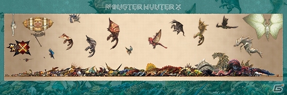 廃盤　モンスターハンター4 モンスターサイズ早見表　950ピース ジグソーパズル 廃盤 モンスターハンター4 モンスターサイズ早見表 950ピース