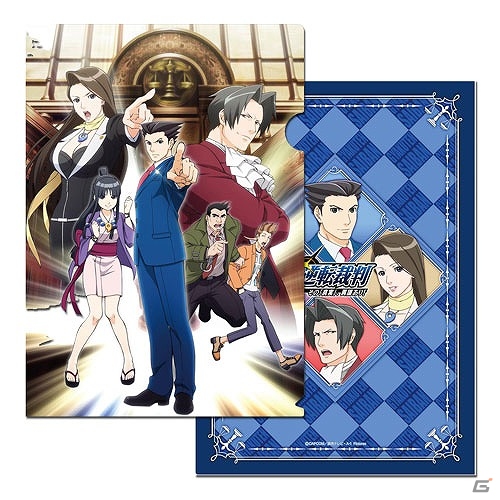 TVアニメ「逆転裁判」成歩堂や御剣、矢張らをデザインしたクリア