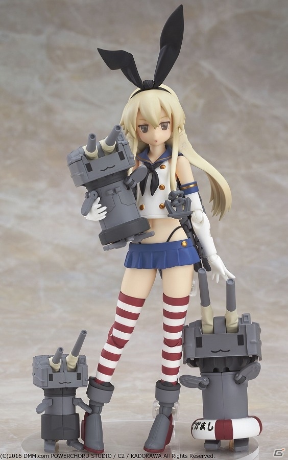 「艦隊これくしょん -艦これ-」連装砲ちゃんが武器や装甲に合体＆変形！駆逐艦「島風」の合金アクションフィギュアが登場の画像2