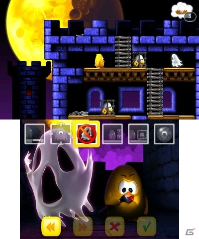 卵を集めながら4つの世界を探検！3DS向けパズルアクション「TOKI TORI 3D」が配信開始の画像3