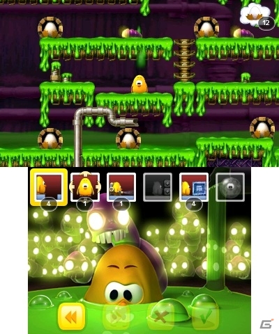 卵を集めながら4つの世界を探検！3DS向けパズルアクション「TOKI TORI 3D」が配信開始の画像5