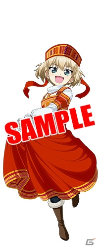 iOS/Android「ガールズ＆パンツァー 戦車道大作戦！」プラウダ高校より民族衣装を着こなすカチューシャ＆ノンナが登場の画像1