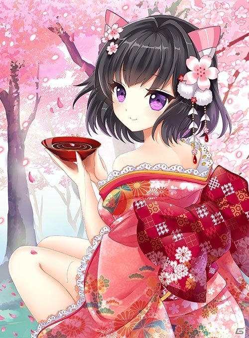 ニコニコアプリ「桃色大戦ぱいろん・生」白檀リリィ＆ナユタの春限定ver.が登場の画像3