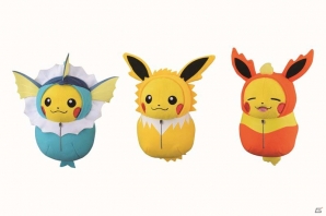 多彩なポケモンデザインの寝袋を着た「ピカチュウねぶくろコレクション」のぬいぐるみが5月中旬よりアミューズメント施設に登場！の画像4