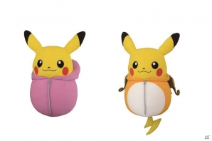 多彩なポケモンデザインの寝袋を着た「ピカチュウねぶくろコレクション」のぬいぐるみが5月中旬よりアミューズメント施設に登場！の画像5