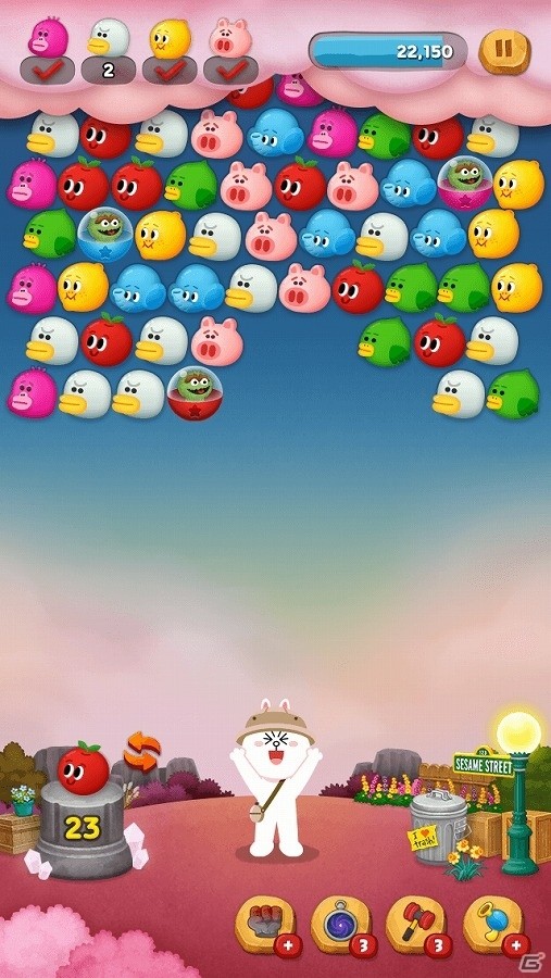 iOS/Android「LINE バブル2」エルモやビッグバードなどの愉快な仲間たちが登場！「セサミストリート」とのコラボイベントがスタートの画像6