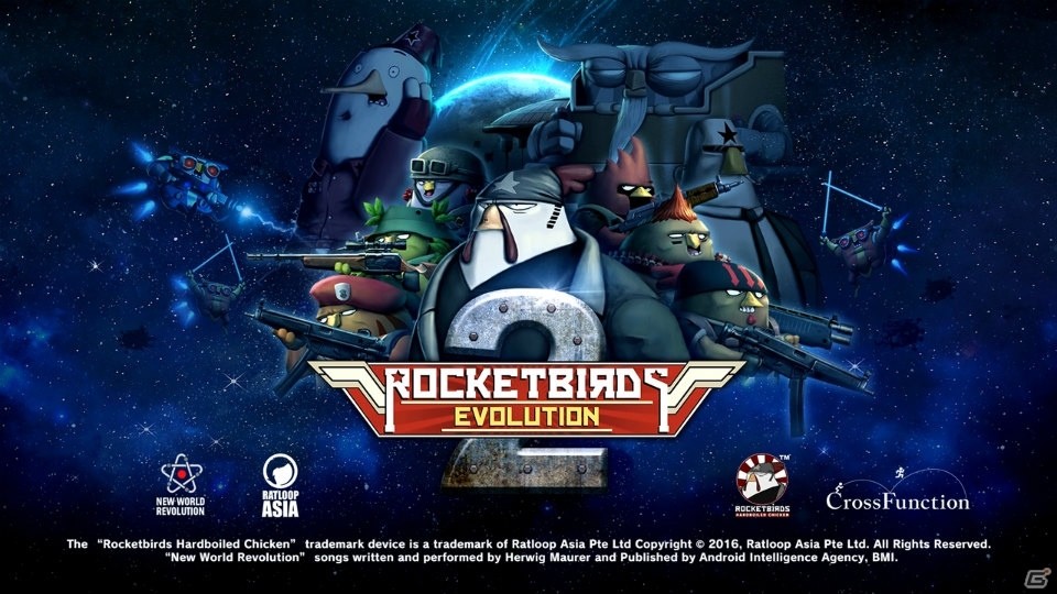 ハードボイルド チキンが大暴れ！PS4/PS Vitaのクロスバイに対応した「Rocketbirds 2: Evolution」が4月26日に配信の画像1