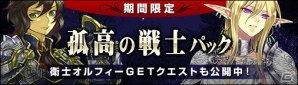PC「ディヴァイン・グリモワール」衛士オルフィーが登場する「孤高の戦士パック」が発売！の画像1
