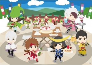カプコン直営「カプコンカフェ」第3弾テーマが「戦国BASARA」に決定！ミニ武将達がカフェを準備中の画像1