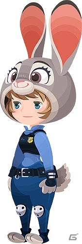 iOS/Android「キングダム ハーツ アンチェインド キー」×「ズートピア」連動キャンペーンになりきりコスチュームが登場！の画像1