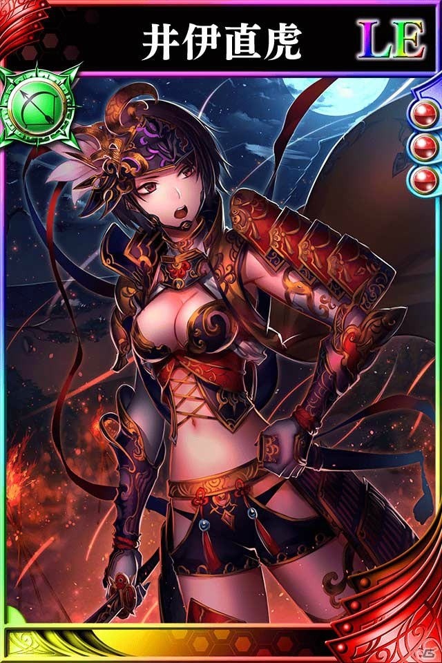 iOS/Android「戦国やらいでか -乱舞伝-」おんな城主「井伊直虎」が2種類のLE武将として登場！の画像2