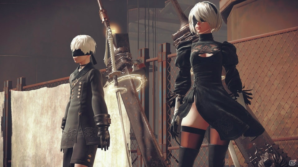 PS4「NieR:Automata」のスクリーンショットが公開！荒廃した工場地帯に佇む9SとA2の姿もの画像22