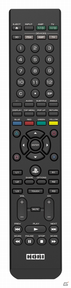HORI、PS4用BD/TVマルチリモコン＆PS Vita用リモートプレイアシストアタッチメントを2016年7月に発売の画像1