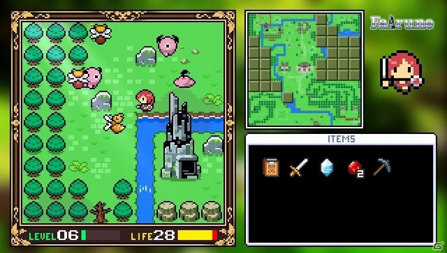 PS Vita版「フェアルーン」が本日配信―懐かしのドット絵の世界を旅するレトロ風謎解きアクションRPGの画像4