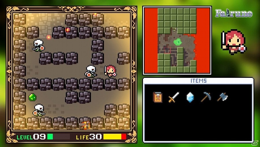 PS Vita版「フェアルーン」が本日配信―懐かしのドット絵の世界を旅するレトロ風謎解きアクションRPGの画像6