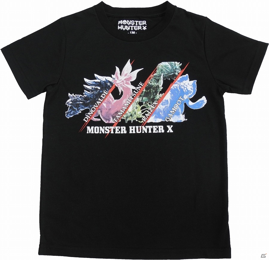 「モンスターハンタークロス」“黒炎王リオレウス”がデザインされたマックハウス限定のキッズ向けTシャツが発売の画像1