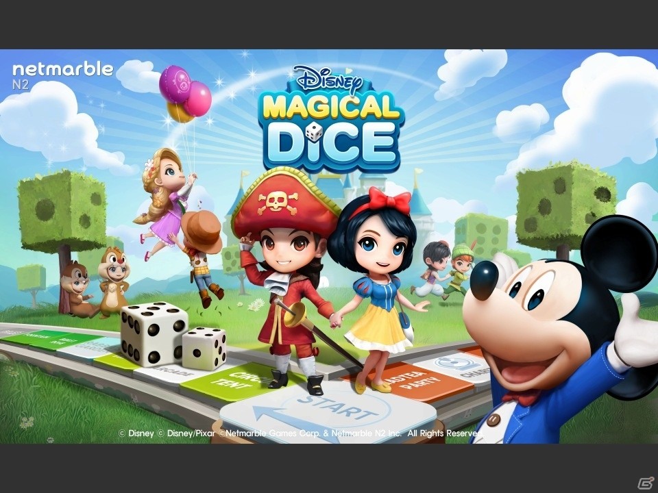 ディズニーの世界でカジュアルに楽しめるボードゲーム「ディズニーマジカルダイス」がiOS/Android向けに配信開始！の画像1