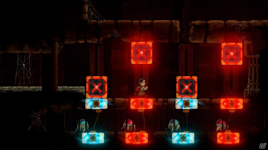 PS Vita版「テスラグラッド」が配信開始―「磁気」の力を利用してギミックを解き明かす2Dアクションゲームの画像3