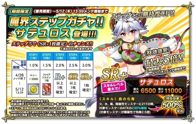 PC「魔界のパズルカ」イベント「GWだよ！パズルカ検定」が開催！SR＋サテュロスも登場の画像3