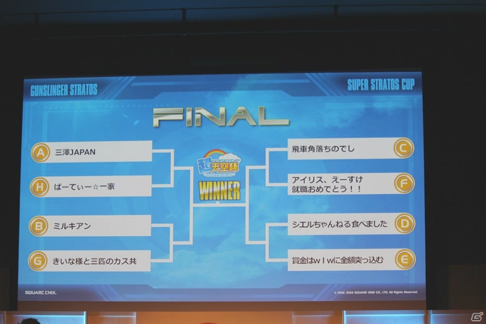 「GUNSLINGER'S BATTLE ARENA2016 Re:Birth」の開催も決定！トッププレイヤーたちによる名勝負が繰り広げられた「ガンスリンガー ストラトス2 超天空杯」レポートの画像12