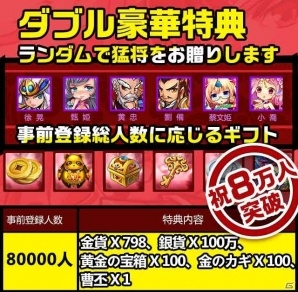 iOS/Android「キミとボクの三国志」事前登録者8万人突破―曹丕や金貨のプレゼントが決定！の画像4