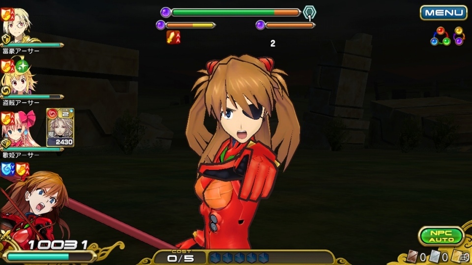 iOS/Android「乖離性ミリオンアーサー」にて「エヴァンゲリオン」とのコラボが開催！プレイヤー全員に異界型アスカ＆ペンペンがプレゼントの画像3