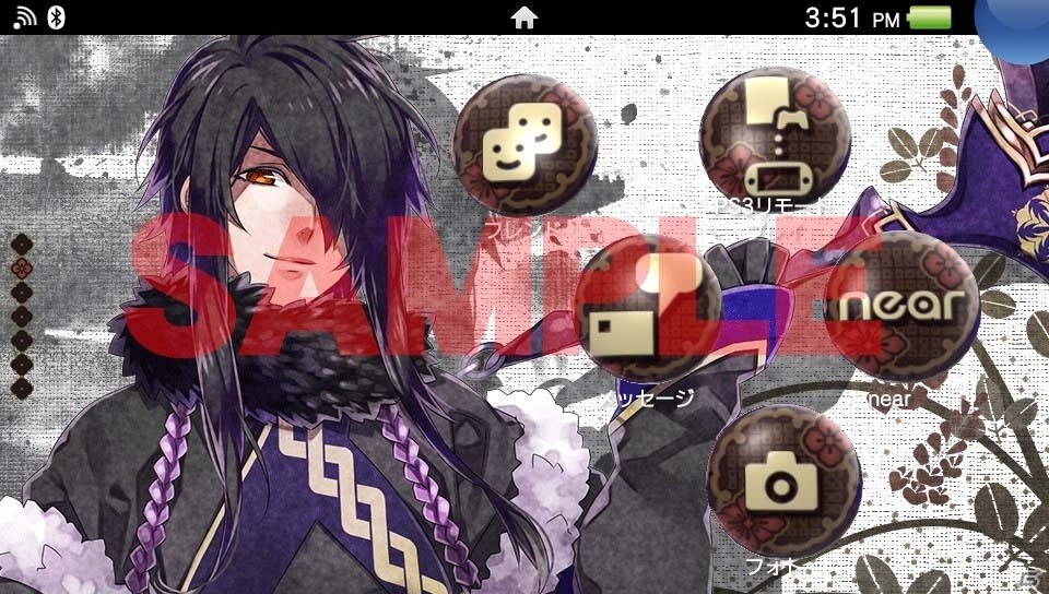 PS Vita「百花百狼～戦国忍法帖～」月下丸とヒロインがホーム画面でお出迎え―PS Vita用テーマが配信開始！の画像3