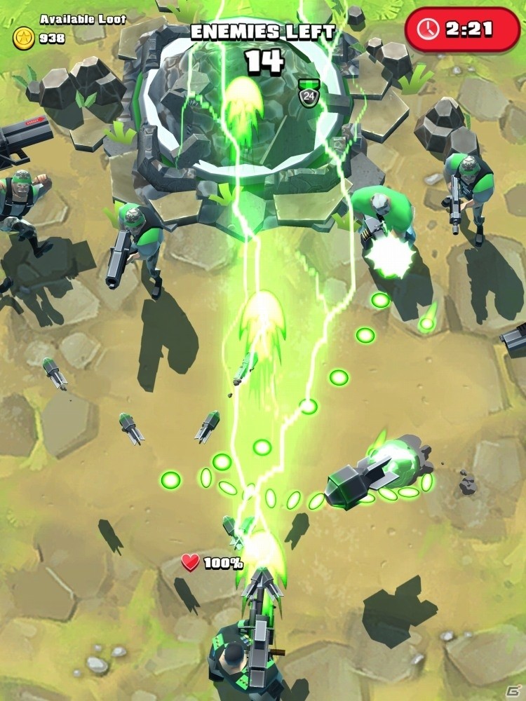 小隊を組んで巨大ロボを撃退！戦略性豊かなシューティング「RAID HQ」がiOS向けに配信開始の画像3