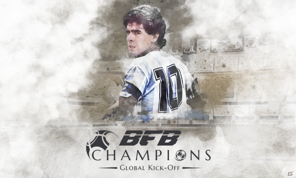 iOS/Android「BFB Champions～Global Kick-Off～」のイメージキャラクターがマラドーナ氏に決定！ティザーPVのフルバージョンも公開の画像1