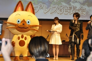 タレントのDAIGOさん、声優のM・A・Oさんが登場！3DS「モンスターハンター ストーリーズ」への期待を語ったプレス発表会をレポートの画像28